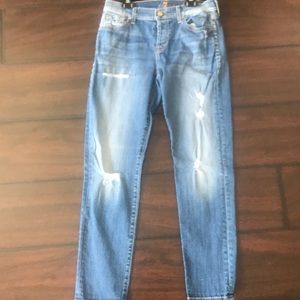 7 for all mankind Josefina skinny boyfriend jeans